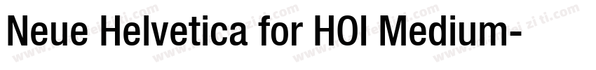 Neue Helvetica for HOI Medium字体转换